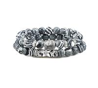 2pcs/set Buddha Head Bracelet For Women Men Natural Tiger Eye Lava Stone Yoga Beads Distance Bracelets Charm Couple Jewelry Gift