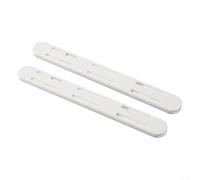 2Pcs Set Closet Drawer Rails for Basket Slide Pull Outs with Plastic Material, Smooth Sliding Tracks for Kitchen, Office, Bedroom Cabinets