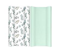 2pcs Set Comfortable Baby Crib Fitted Sheet For Bassinet Soft & Breathable Crib Mattress Protector Bed Sheet Nursery Bedding Stuff