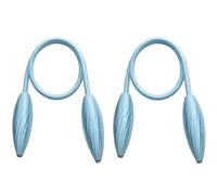 2pcs/set Curtain Tiebacks Arbitrary Shape Twist Alloy Hanging Belts Ropes Curtain Holdback Curtain Accessoires for Home Decoration(Light Blue)