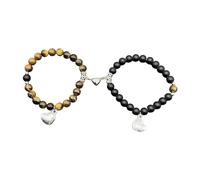 2PCS Set Distance Heart Connection Craftsmanship Beads Matching Parent Beads