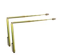 2pcs/Set Dowsing Rods, Durable Brass Tools Water Detector Measuring Instruments, Dowsing Rods with Handles Copper Dowsing Divining Rods Detector