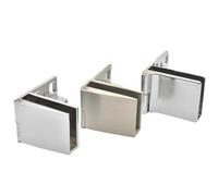 2Pcs/Set Glass Door Hinge Glass Cabinet Door Hinge Wine Cabinet Hinge Glass Display Free Hole(A)