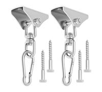 2PCS/Set Hammock Hanging Kit Suspension Hooks, 500KG Heavy Duty Swing Hangers 360° Rotate Swing Ceiling Hook For Porch Swing