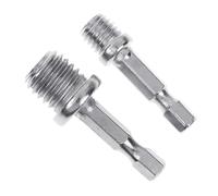 2Pcs/set Hexagonal Drill Adapter M10+M14 Wood Splitting Tools Electric Wrench Adapt Your Power Drill To High Torque Quick Connect Drill Chuck For Impact Driver 1/4 Drill Chuck Adapter 1/4 Drill Chuck