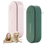 2PCS Set Ionic Air Purifier, Plug in Air Purifiers for Home, Green and Pink Plug in Air Freshener, Ultrasonic Dust Mite Eliminator, Air Purifier for Bedroom, Suitable For Bedrooms, Living Rooms