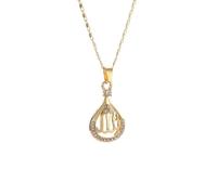 2Pcs set Islamic Allah Scripture Water Drop Pendant Necklace Suitable for Men Women and Couples To Wear Jewelry Gifts