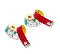 2Pcs Set Lightweight Soft Tape Measure Ruler 1.5M Length Ideal for Home DIYer Projects and Classroom Activity Tape Measure Double Scale Body