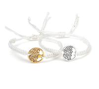2pcs/set Lucky Red Sting Braid Life Tree Rope Bracelets Men Handmade Tibetan Buddhist Thread Bracelets Charm Women Reiki Jewelry
