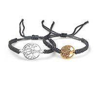 2pcs/set Lucky Red Sting Braid Life Tree Rope Bracelets Men Handmade Tibetan Buddhist Thread Bracelets Charm Women Reiki Jewelry
