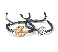 2pcs/set Lucky Red Sting Braid Life Tree Rope Bracelets Men Handmade Tibetan Buddhist Thread Bracelets Charm Women Reiki Jewelry