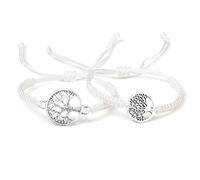 2pcs/set Lucky Red Sting Braid Life Tree Rope Bracelets Men Handmade Tibetan Buddhist Thread Bracelets Charm Women Reiki Jewelry