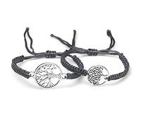2pcs/set Lucky Red Sting Braid Life Tree Rope Bracelets Men Handmade Tibetan Buddhist Thread Bracelets Charm Women Reiki Jewelry