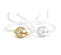 2pcs/set Lucky Red Sting Braid Life Tree Rope Bracelets Men Handmade Tibetan Buddhist Thread Bracelets Charm Women Reiki Jewelry
