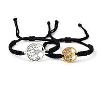 2pcs/set Lucky Red Sting Braid Life Tree Rope Bracelets Men Handmade Tibetan Buddhist Thread Bracelets Charm Women Reiki Jewelry