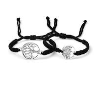 2pcs/set Lucky Red Sting Braid Life Tree Rope Bracelets Men Handmade Tibetan Buddhist Thread Bracelets Charm Women Reiki Jewelry