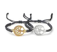 2pcs/set Lucky Red Sting Braid Life Tree Rope Bracelets Men Handmade Tibetan Buddhist Thread Bracelets Charm Women Reiki Jewelry