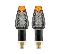2pcs/set Motorcycle LED Turn Signals Fishscale Flashing Motorbike LED Bendable Daytime Running Lights Universal Car Accessories Turn Signals