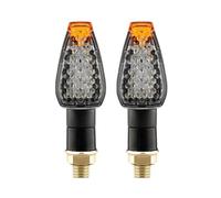 2pcs/set Motorcycle LED Turn Signals Fishscale Flashing Motorbike LED Bendable Daytime Running Lights Universal Car Accessories Turn Signals