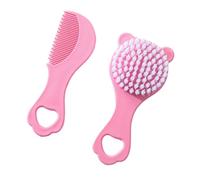 2Pcs/set Newborns Hairbrush Collection Soft And Safe Brush & Comb With Bear Cartoon Design For Home And Travel Use