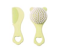 2Pcs/set Newborns Hairbrush Collection Soft And Safe Brush & Comb With Bear Cartoon Design For Home And Travel Use