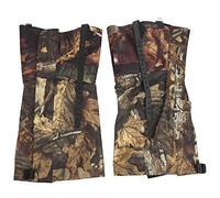 2Pcs Set Outdoor Snow Gaiters High Legging Cover Boot for Camping Hiking Durable Oxford Cloth Composite Fabric Dried Leaves L XL (Dead leaf camouflage (XL size))