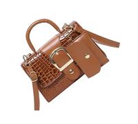 2pcs Set PU Leather Embossed Shoulder Bags Elegant Women's Handbag Crossbody Purse for Stylish and Practical Use Two Pieces Set Purse