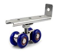 2pcs/set Sliding Door Roller Hardware Slide Doors Pulley 4 Wheels Home Room Wood Door Hanging Wheels Rail Track Pulley