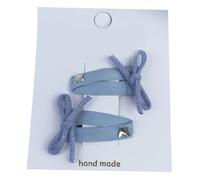 2pcs/set Small Bowknot Shape Hairpin For Child Girl Spring Camping Photography Use Hair Barrettes Cloth Clip Pin For Woman Festival For Daily Hairstyles Bowknot Shape Kid For Girl