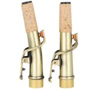 2pcs/set Soprano Saxophone Bend Straight Neck Metal Sax Bend Neck Saxophone Neck Extension Woodwind Instrument Accessory