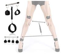 2Pcs/Set Spreader Bar with Adjustable Cuffs with Neck Collar Kit Training Tools Set Home Yoga for Him or Her