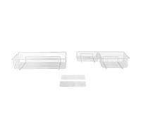 2PCS Set Toilet Floating Shelf Multifunctional Iron Wall Mounted Bathroom Hanging Storage Shelf