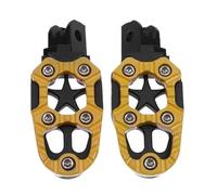 2Pcs/Set Universal 8mm Metal Motorcycle Off-road Foot Pegs Pedals Footrests Slim Footpeg Wide Surface Large Diameter End Cap Pedal Footrest