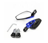 2pcs/set Universal Motorcycle Rearview Mirrors Motorbike 360 Degree Aluminum 7/8" Handlebar Rear View Motorcycle Mirrors(Blue)