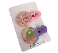 2pcs/set Y2k Hair Clip Ponytail Bangs Kids Hairpins Color Matching Hair Clip