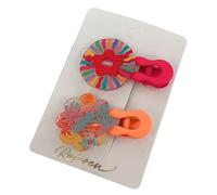 2pcs/set Y2k Hair Clip Ponytail Bangs Kids Hairpins Color Matching Hair Clip