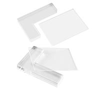 2PCS/Sets Rubber Acrylic Stamp Coloring Board Locating Clear DIY Acrylic Pad Stamp Positioner Kit for Card Making Stamping Scrapbooking Crafts Card Making Handmade Crafts Arts Supplies Stamping Tools