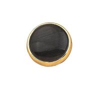 2Pcs Sew-Free Pearl Buttons 14mm 16.5mm (5#Black, 14 mm 2Pcs)