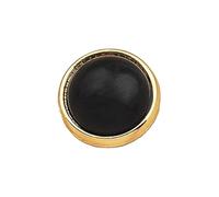 2Pcs Sew-Free Pearl Buttons 14mm 16.5mm (7#Black, 14 mm 2Pcs)
