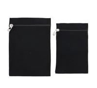 2pcs Sew-in Side Pocket with Zipper, Sew on Hidden Pockets Coat Inside Pockets Security Sewing Drainage Pouch for Travel Clothing Jacket Puffer Robes Hoodie (2 Sizes, Black)