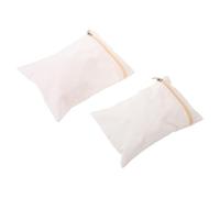 2pcs Sew on Hidden Pocket with Zipper for Clothing, White Canvas | Reinforced Stitching, Premarked Edges, Low-bulk Fit, for Daily Commutes and City Commuting, Dressmakers