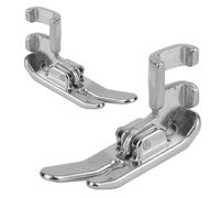 2pcs Sewing Machine Presser Foot, Straight Stitch Presser Foot Sewing Machine Accessories Compatible with Singer, Brother, Janome, Juki Low Shank Sewing Machines Part Attachment