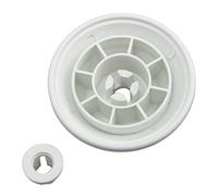 2Pcs Sewing Machines Small Spool Pin Cap Set, White Aluminum Alloy Thread Spool Holder Replacement Parts for Heavy Duty Sewing Machine Accessories