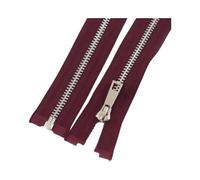 2Pcs Sewing Metal Zippers, 5#, 40/50/60/70/80cm, Open-End Zipper Jacket, Coat Auto Lock Zip, Repair Kit DIY, Bag Garment Accessories