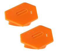2pcs Sewing Seam Magnetic Guides, Polygonal Magnetic Seam Guide Magnetic Hemmer Guide with Scale Universal Sewing Machine Accessories or Clothes DIY Crafts(Orange)