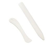 2pcs Sewing Seam Markers Bone Folder, Plastic Tailor's Fabric Markers Creaser Professional Quilting Scoring Supplies Sewing Tools Accessories for Paper Crafting Leather Marking Creases Marks on Fabric