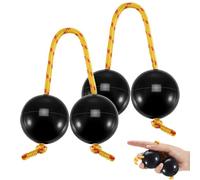 2Pcs Shaker Balls, Rhythmic Egg Shakers with Adjustable Rope, Traditional Musical African Instruments for Children Adults Wedding Parties Music Teaching Egg Shakers