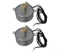 2pcs Shaking Head Synchronous Motor for Floor and Wall Mounted Fans, Quiet Rotary Replacement Part, Metal Construction