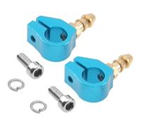 2Pcs ShareGoo Brass Lubricant Oiler Nozzle w/Aluminum Clamp 6mm / 7mm for RC Boat DIY Stuffing Tube Shaft (7mm)