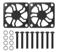 2Pcs ShareGoo Carbon Fiber RC Motor Cooling Fan Cover 40mm x 40mm Protector for ESC Motor Heatsink RC Car Boat Truck (40mm)